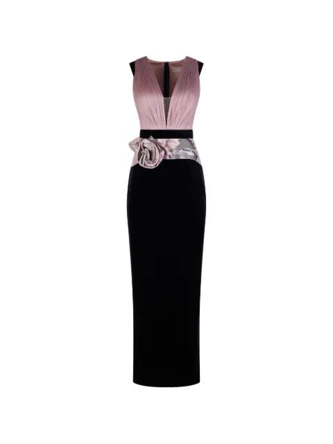 Imroska Pandora V-neck maxi dress by IMROSKA