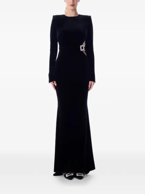 Self Portrait buckle-detail cut-out maxi dress by IMROSKA