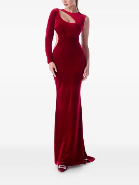cut-out asymmetric maxi dress by IMROSKA