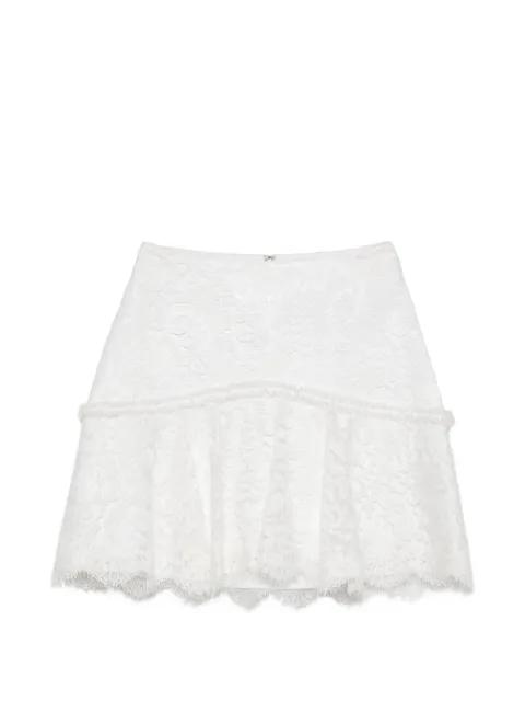 laced ruffled mini skirt by IMROSKA