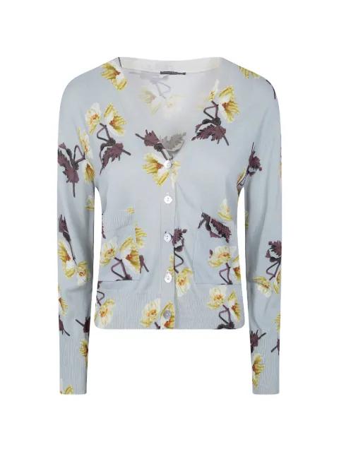floral V-neck cardigan by IN BED WITH YOU