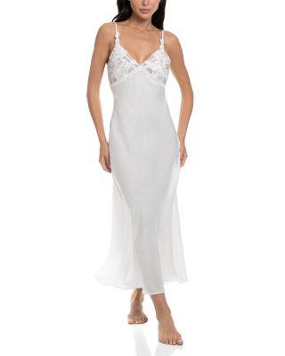 Marry Me Lace Embellished Shimmer Satin Nightgown by IN BLOOM BY JONQUIL