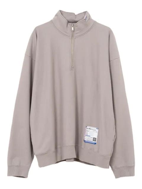 half-zip label sweatshirt by IN*STRU(MEN-TAL).
