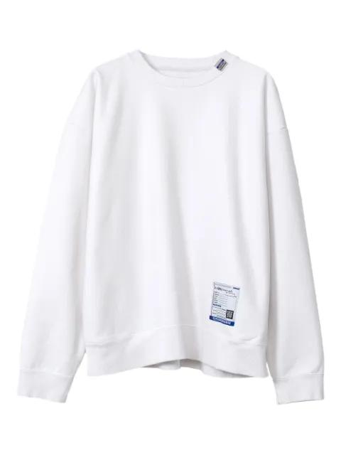 label-patch cotton sweatshirt by IN*STRU(MEN-TAL).
