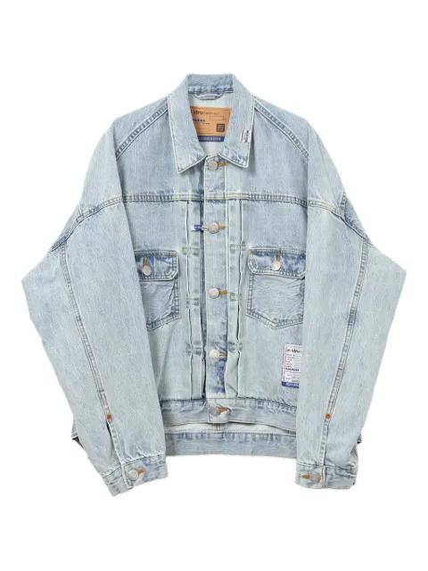 logo-print denim jacket by IN*STRU(MEN-TAL).