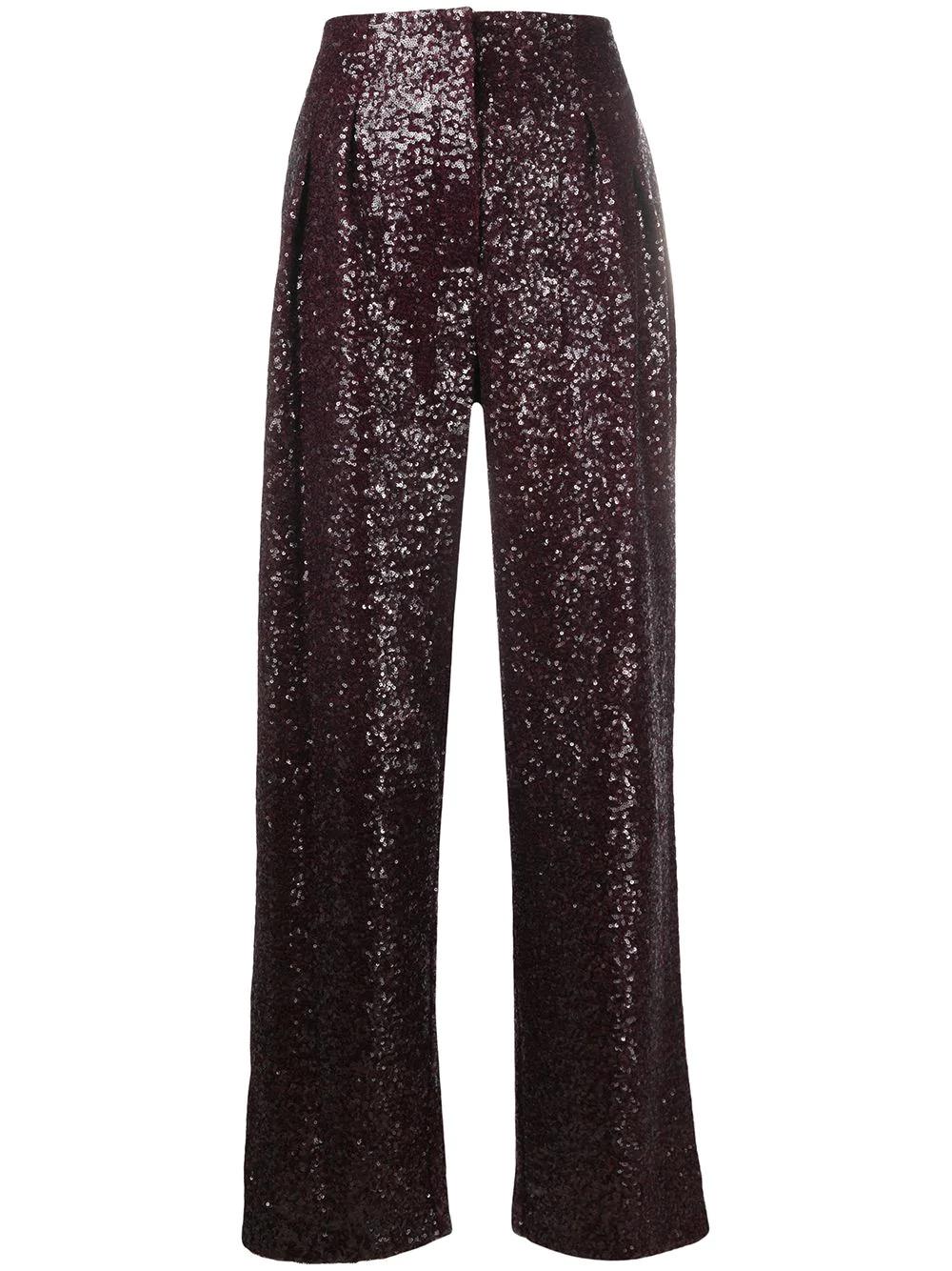 sequinned high-waist trousers by IN THE MOOD FOR LOVE