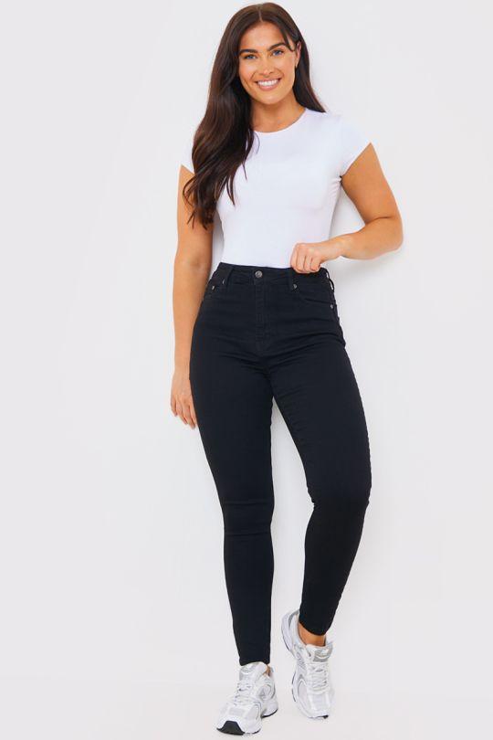 Black Shaping Stretch Skinny Fit Jeans by IN THE STYLE