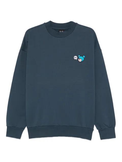 bear-embroidered crew-neck sweatshirt by INBETWEENERS
