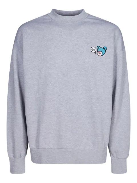 bear-logo cotton sweatshirt by INBETWEENERS
