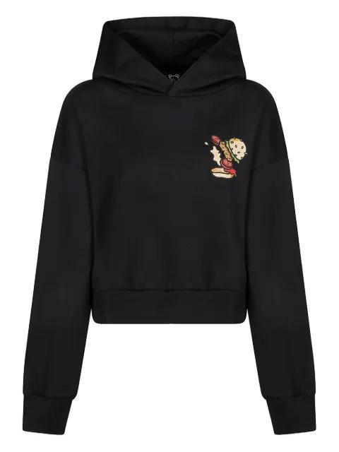 bear-print hoodied sweatshirt by INBETWEENERS