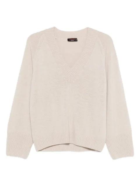 V-neck long-sleeve sweater by INCENTIVE! CASHMERE