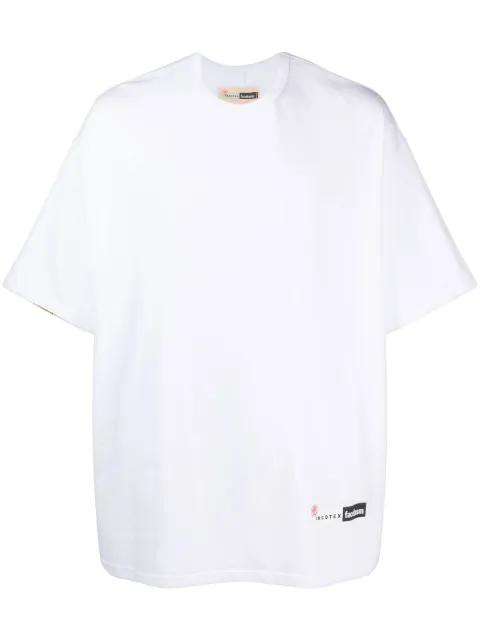logo print T-shirt by INCOTEX RED X FACETASM