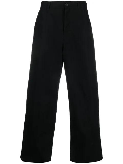 wide-leg cotton chino trousers by INCOTEX RED X FACETASM