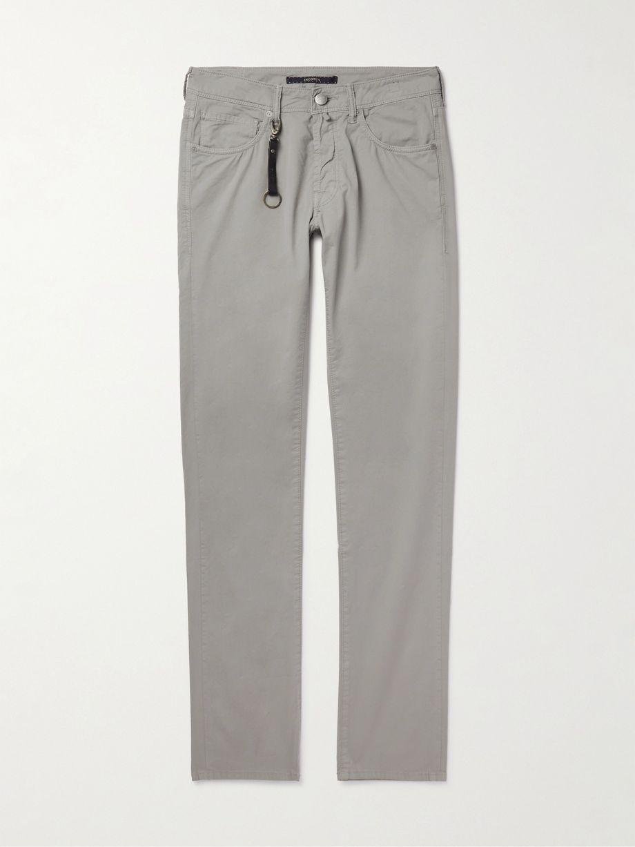 Straight-Leg Cotton-Blend Gabardine Shorts by INCOTEX
