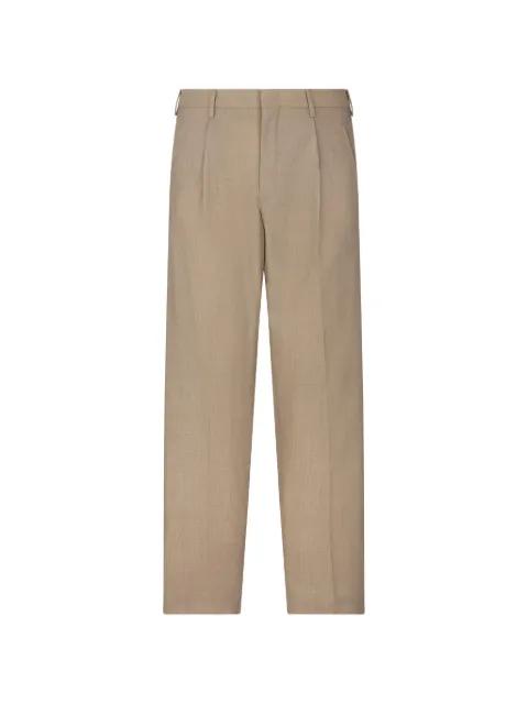 belt-loop pleated trousers by INCOTEX