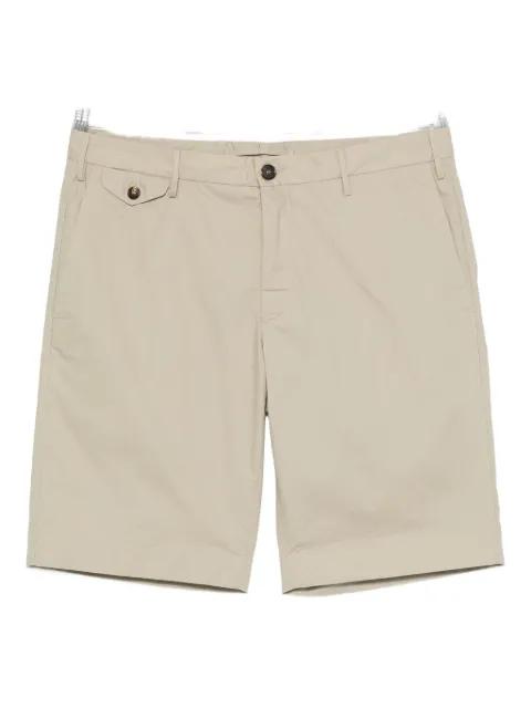 button-fastening cotton shorts by INCOTEX