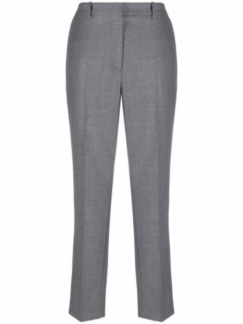 cropped straight-leg trousers by INCOTEX