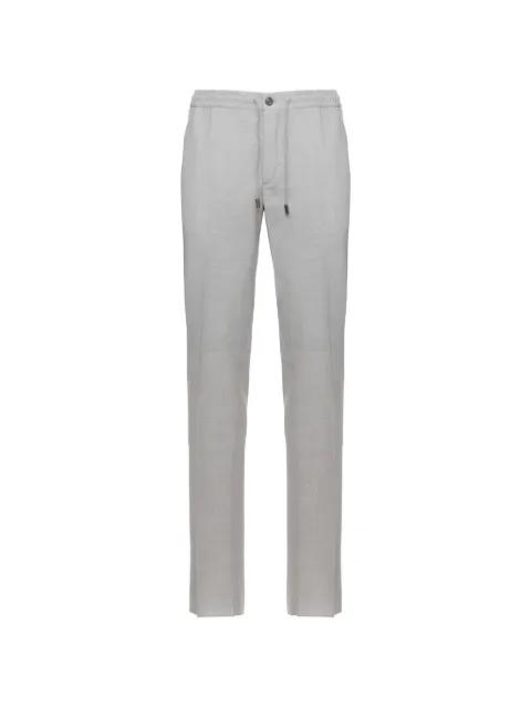 drawstring straight trousers by INCOTEX