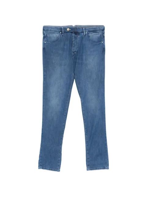 faded slim-fit jeans by INCOTEX