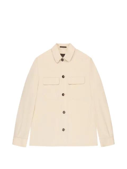 flap-pocket overshirt by INCOTEX