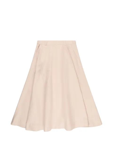 floral-embroidered midi skirt by INCOTEX