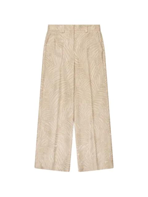 jacquard straight trousers by INCOTEX