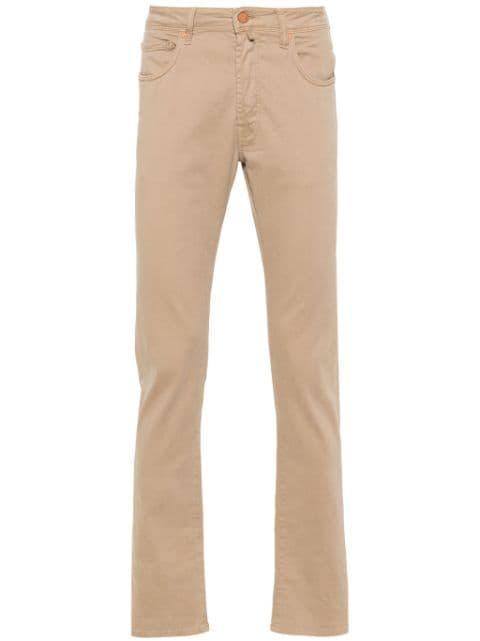 low-rise slim-fit trousers by INCOTEX