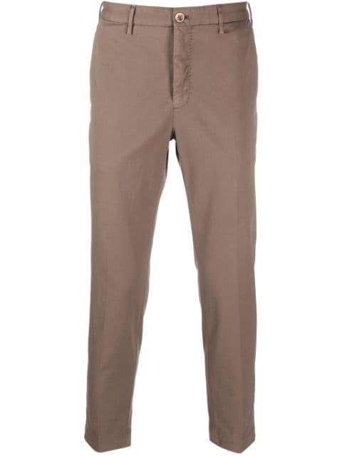 low-rise straight-leg trousers by INCOTEX