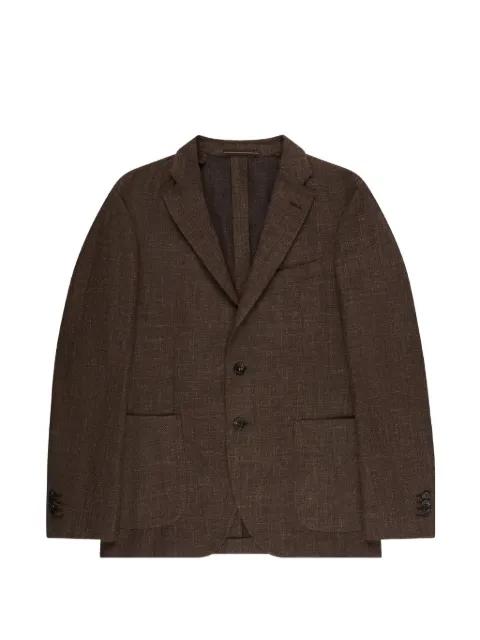 mélange-effect blazer by INCOTEX