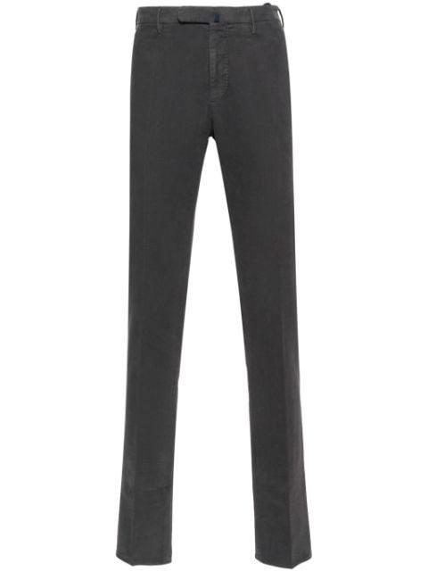mid-rise straight-leg chinos by INCOTEX