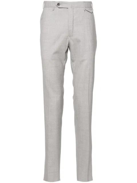 mid-rise tapered trousers by INCOTEX