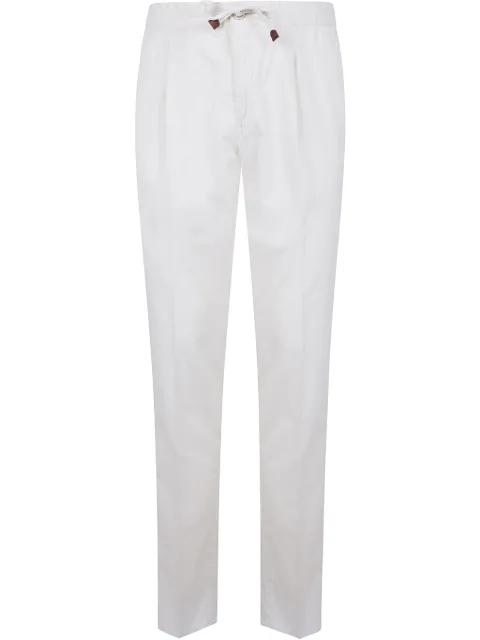 pleat-detail trousers by INCOTEX