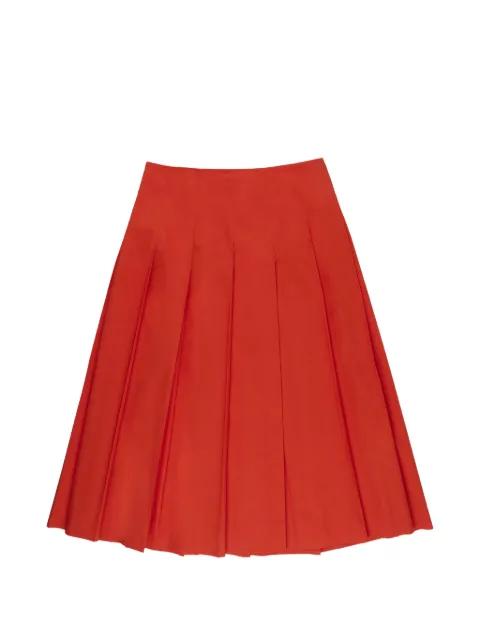 pleated midi skirt by INCOTEX