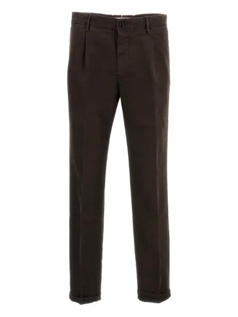 pleated straight-leg trousers by INCOTEX