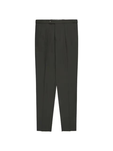 pleated tapered trousers by INCOTEX