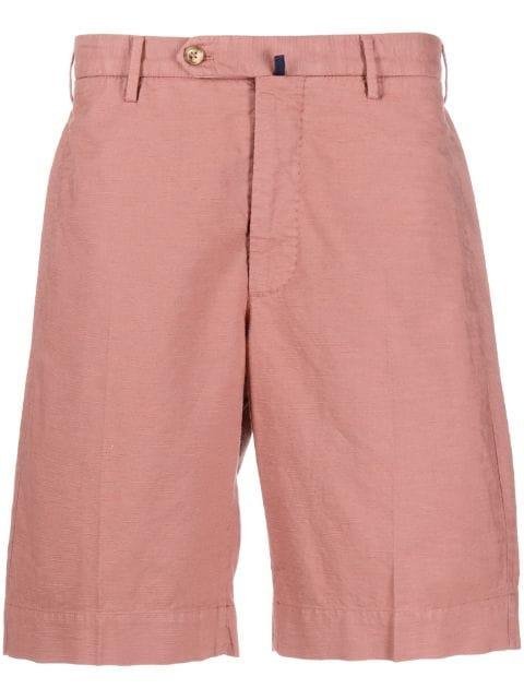pressed-crease cotton bermudas shorts by INCOTEX