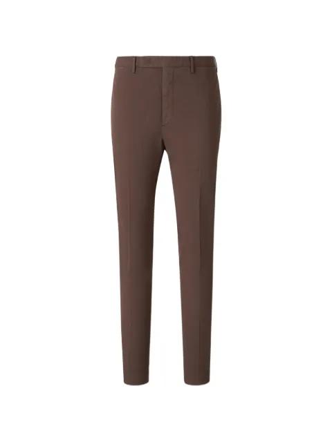 pressed-crease slim-fit trousers by INCOTEX