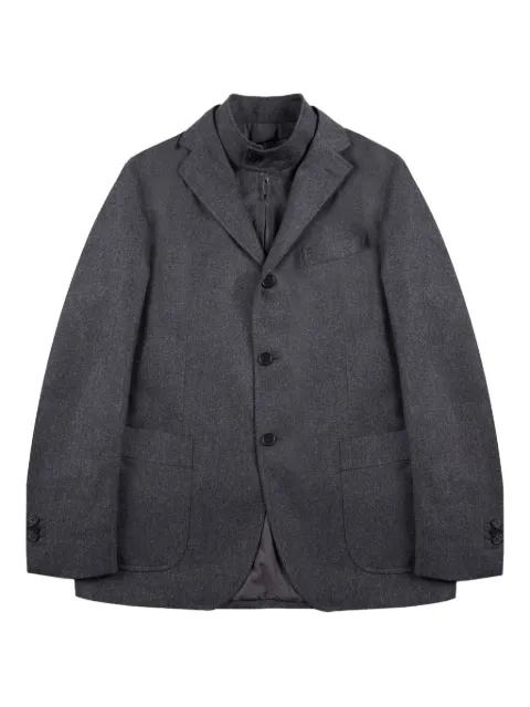 removable-panel flannel jacket by INCOTEX