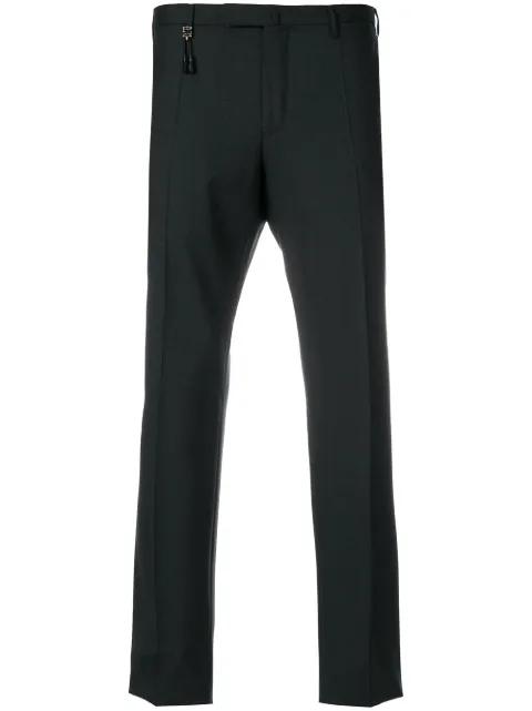 slim fit tailored trousers by INCOTEX
