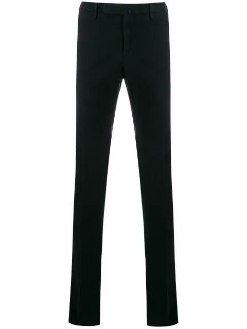 slim tailored trousers by INCOTEX