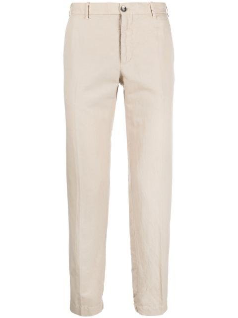 straight-leg chino trousers by INCOTEX