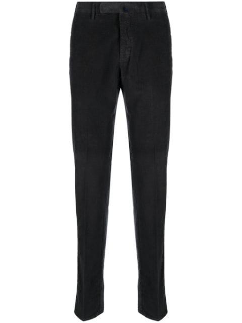 straight-leg corduroy chinos by INCOTEX
