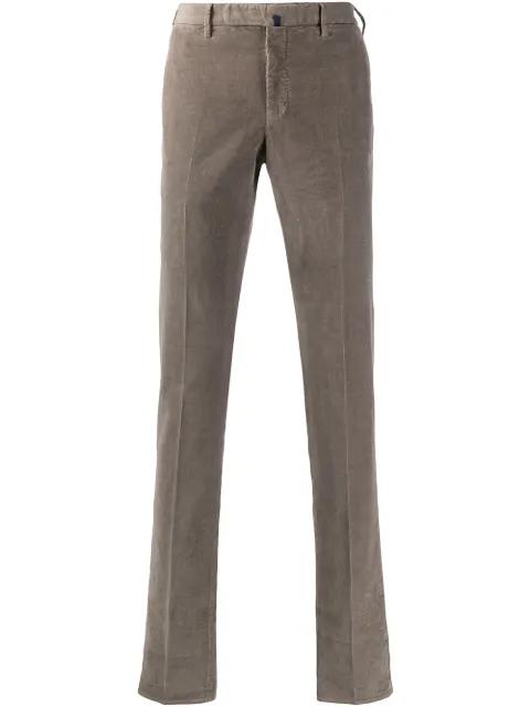 straight-leg corduroy trousers by INCOTEX
