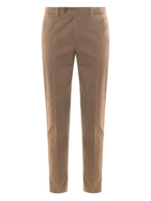 stretch-cotton chino trousers by INCOTEX