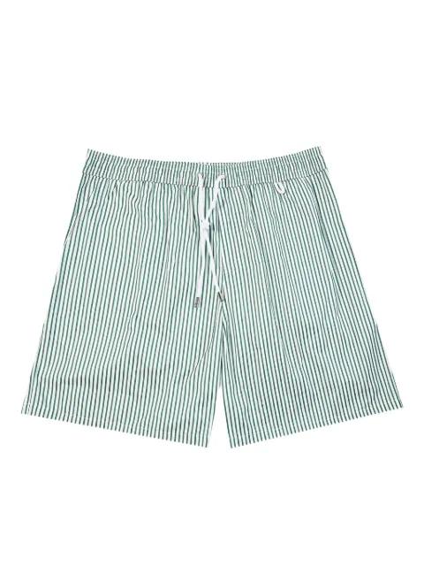 striped drawstring swim shorts by INCOTEX