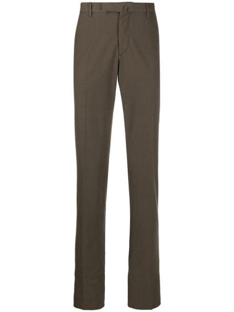 tailored straight-leg trousers by INCOTEX