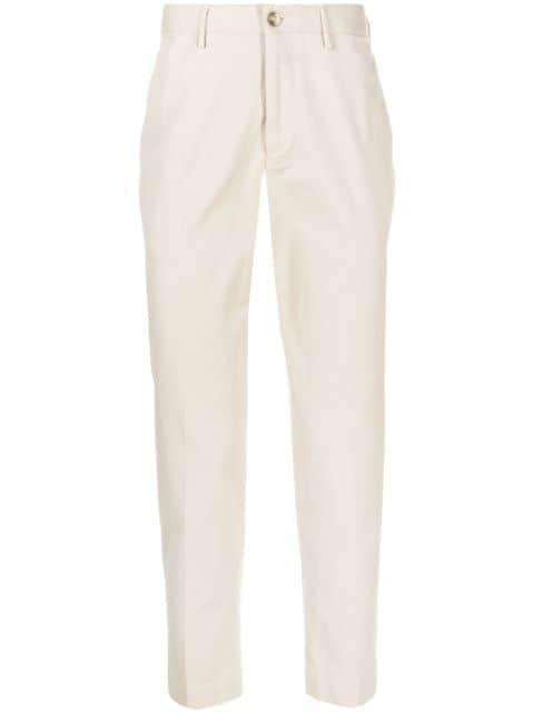 tapered-leg chino trousers by INCOTEX