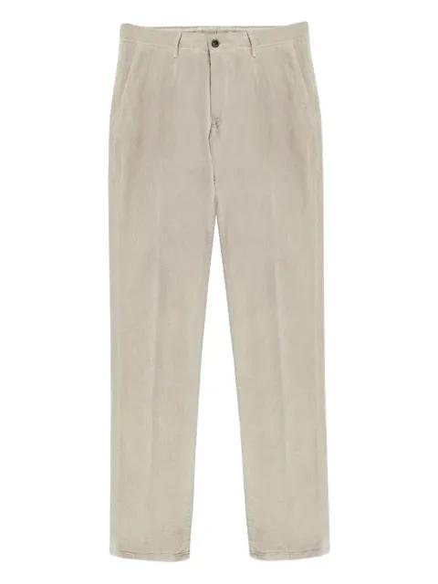 textured straight-leg trousers by INCOTEX