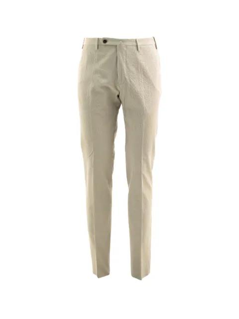 textured trousers by INCOTEX