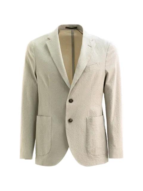textured two-button blazer by INCOTEX